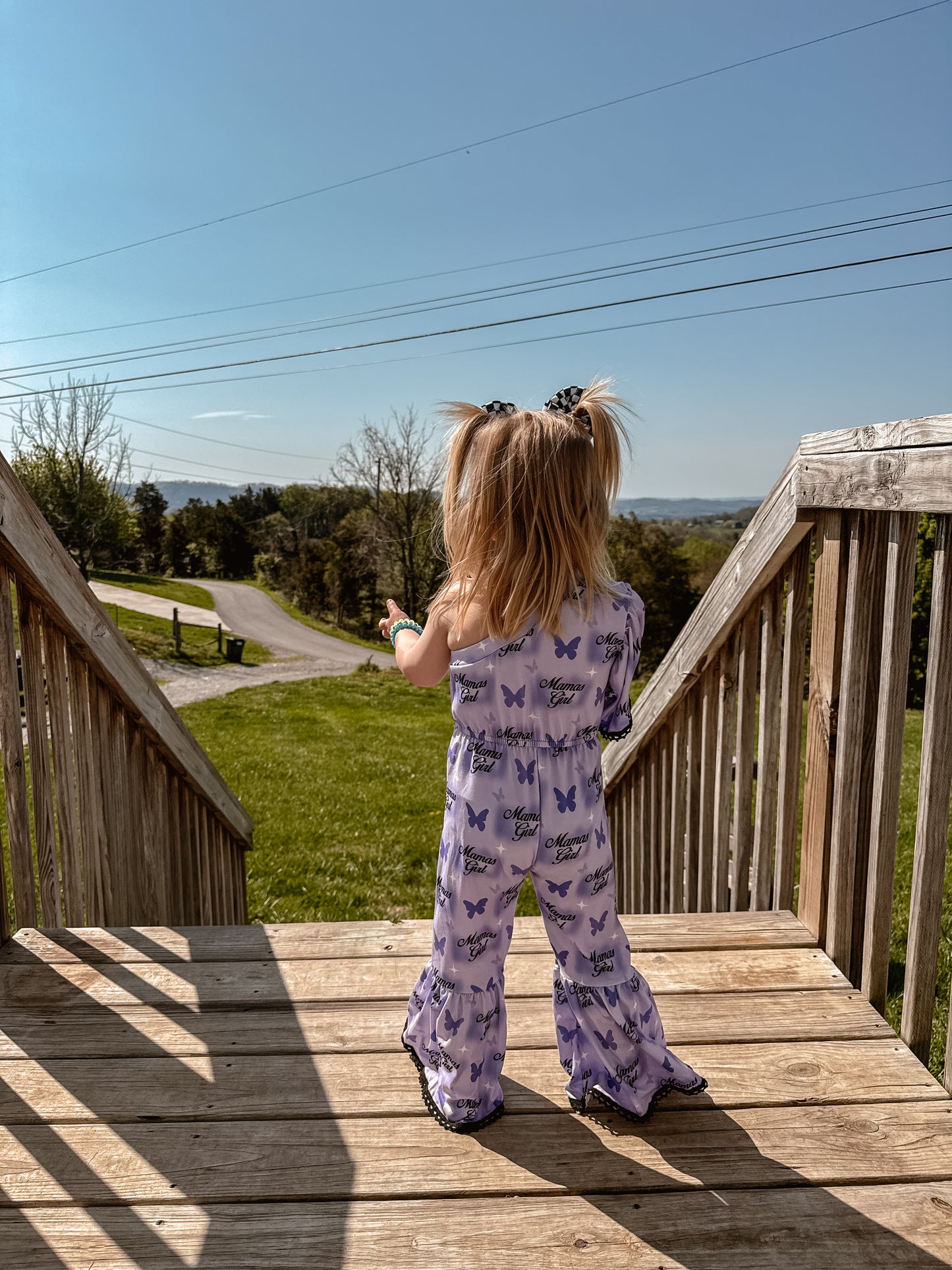 Butterfly Mamas Girl One Shoulder Jumpsuit