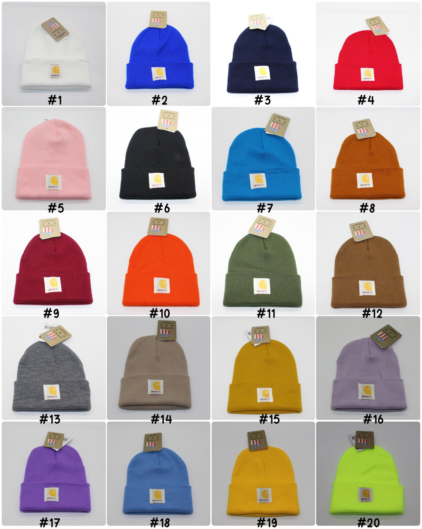 CHartt Adult and Kid Beanies