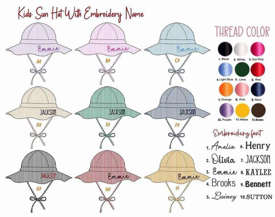 Kids Custom Embroidered Bucket Hat