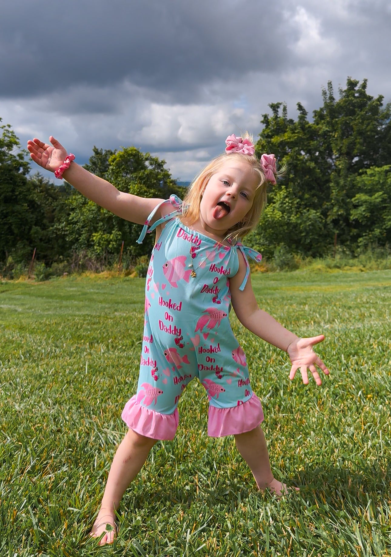 Hooked on Daddy Romper