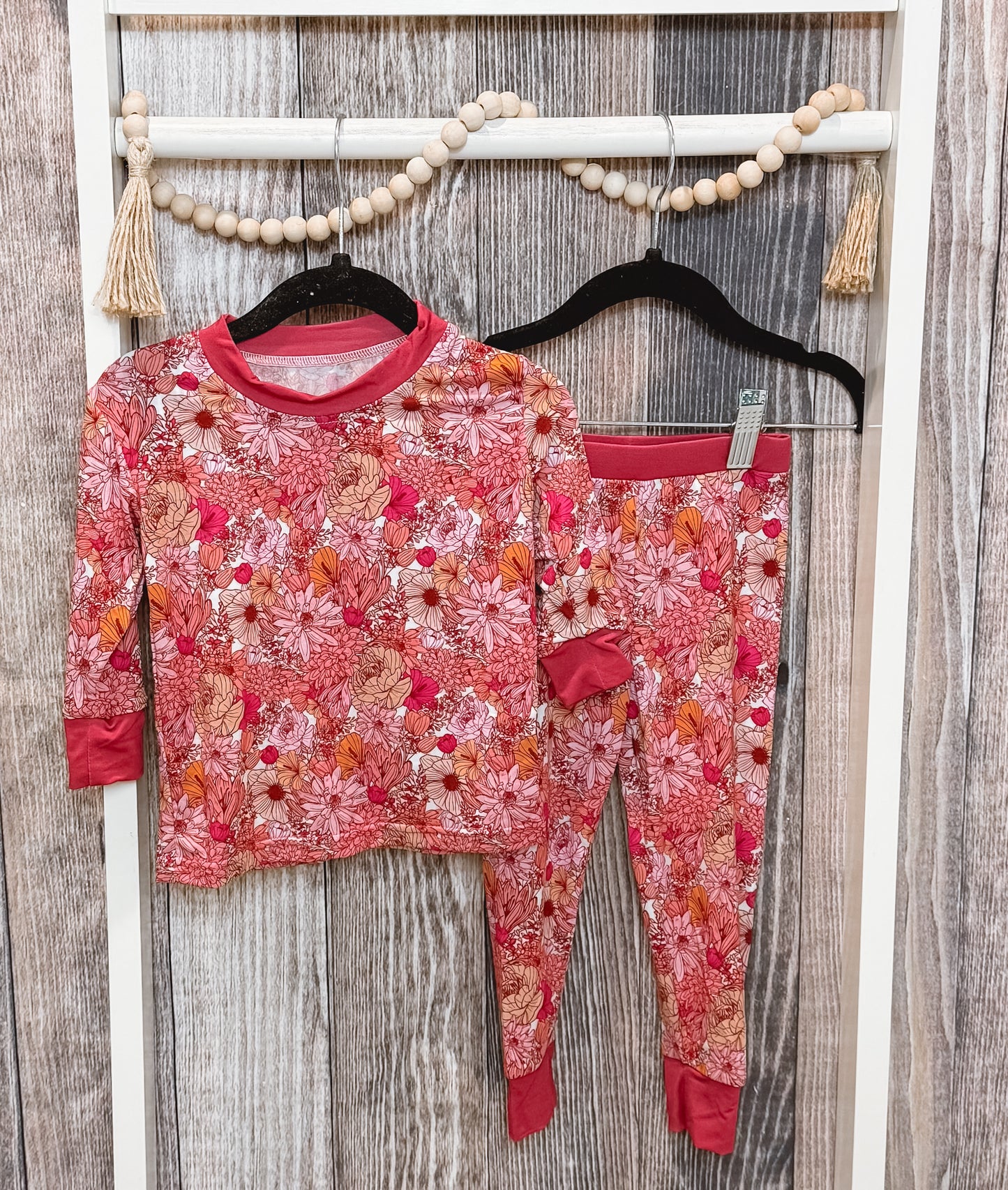 Pink Floral Bamboo