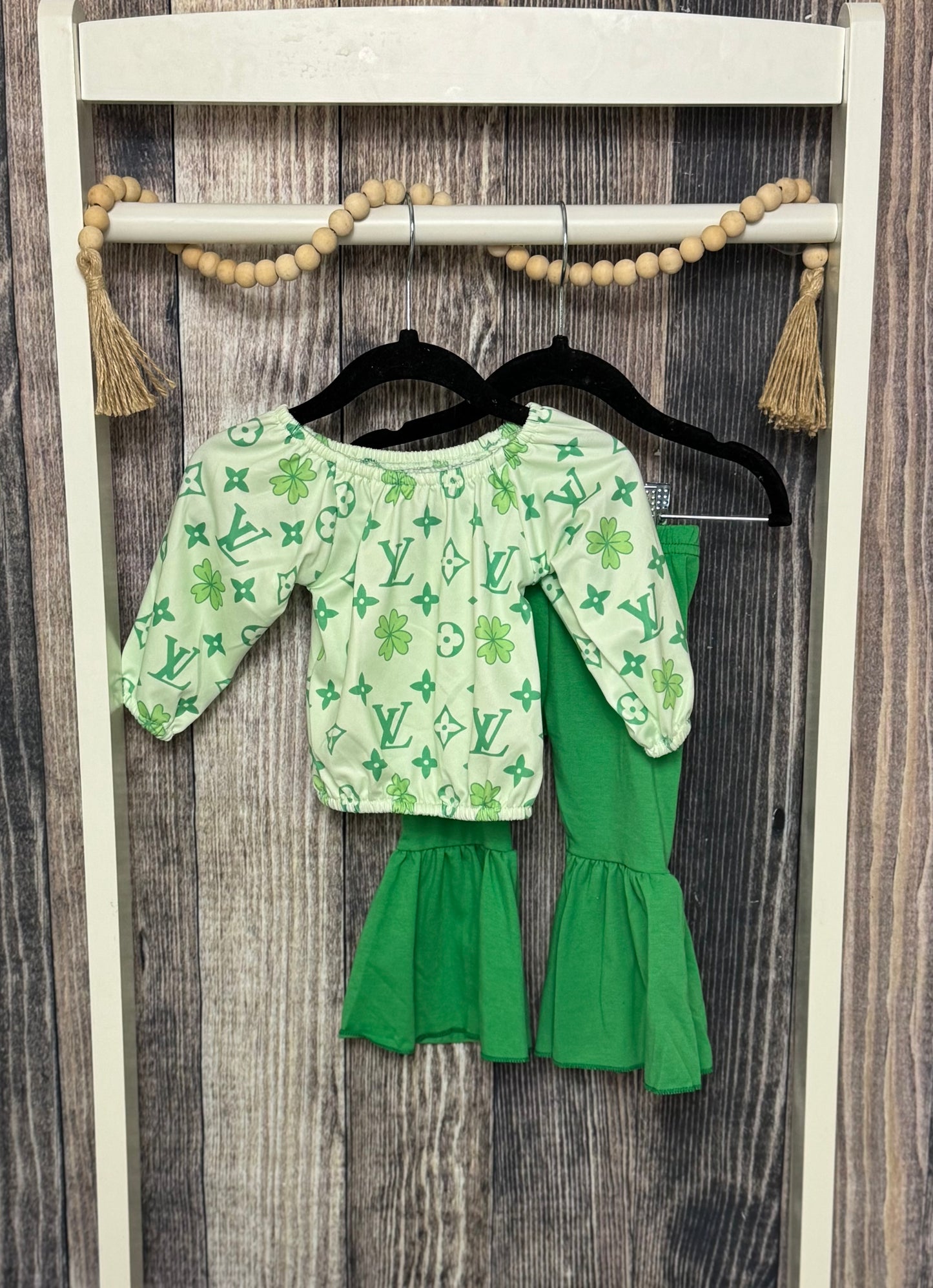 Boujee Clover Bell Bottom Set