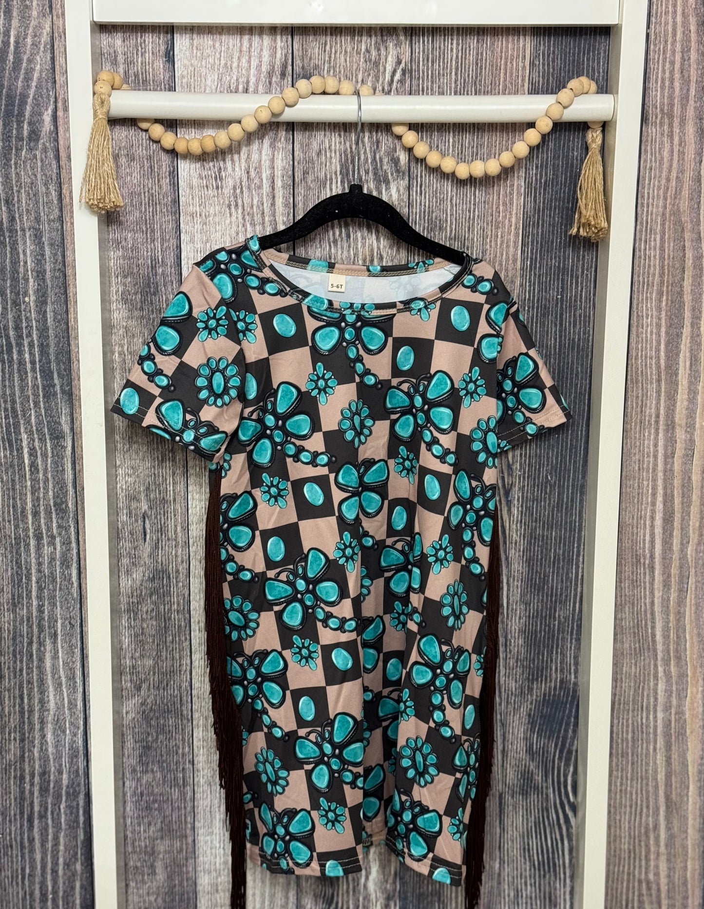 Gemstone Firefly Fringe Dress