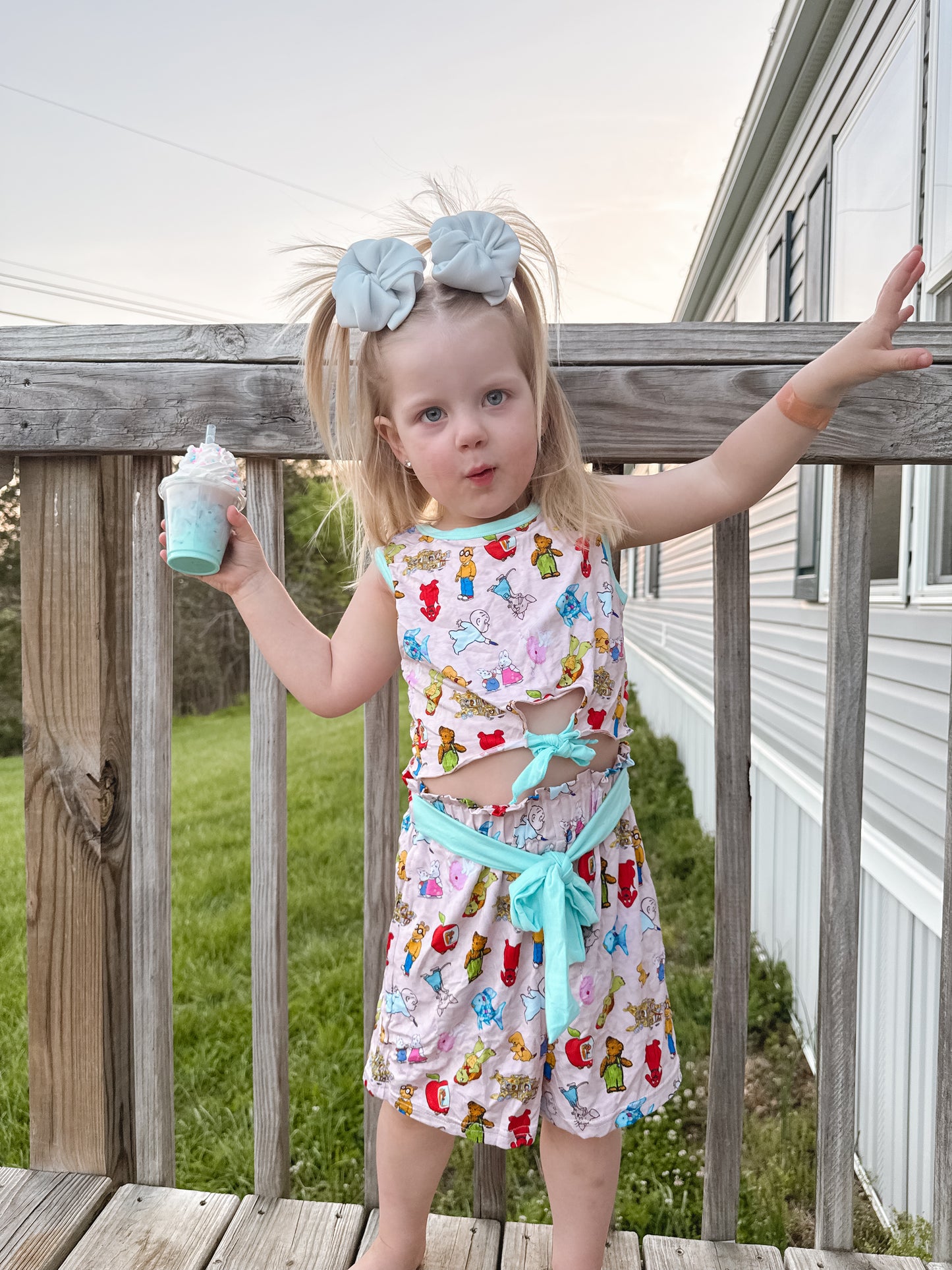 One More Story Tie Top Set