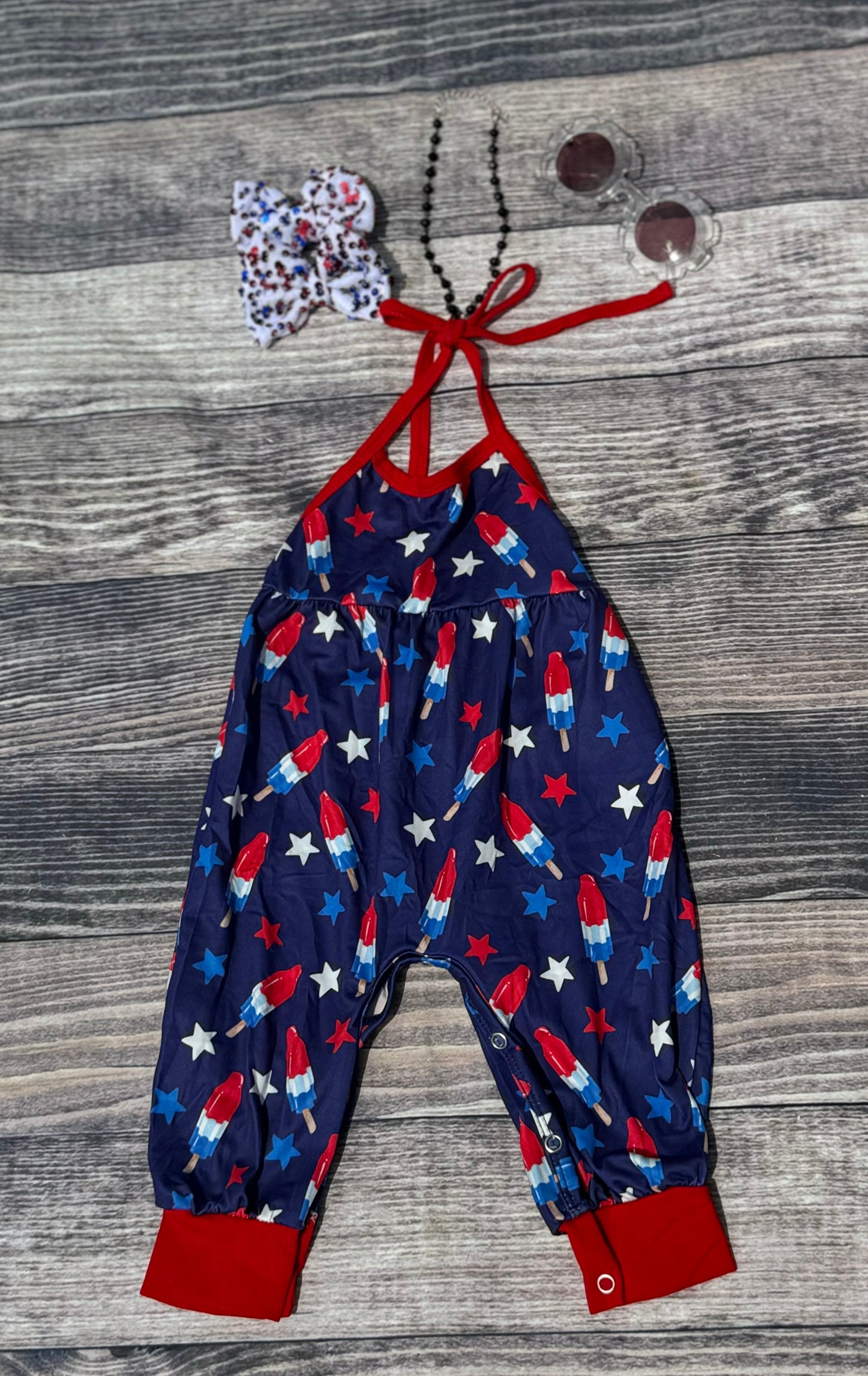 Bomb Pop Halter Jumpsuit