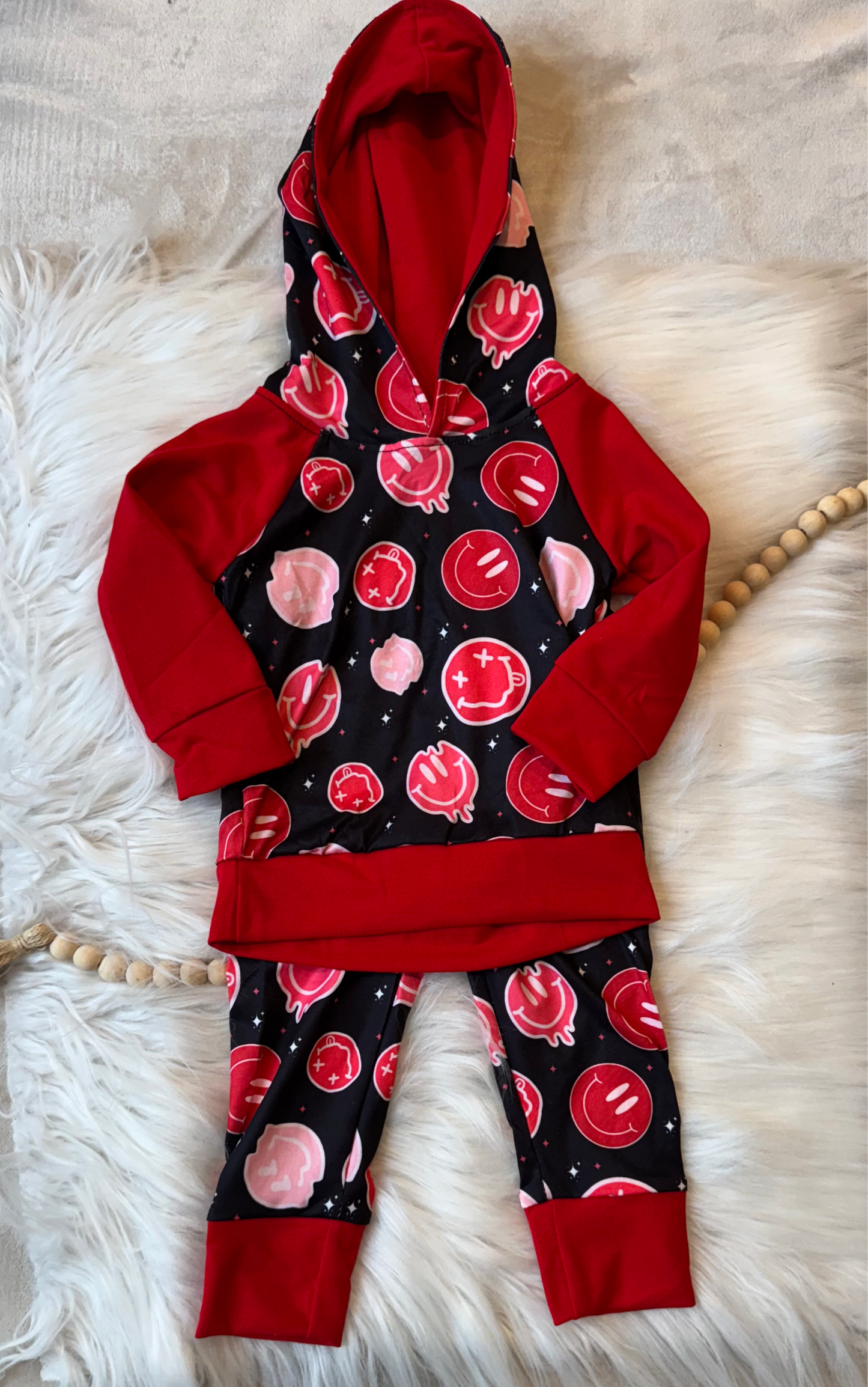 Smiley Hoodie Set