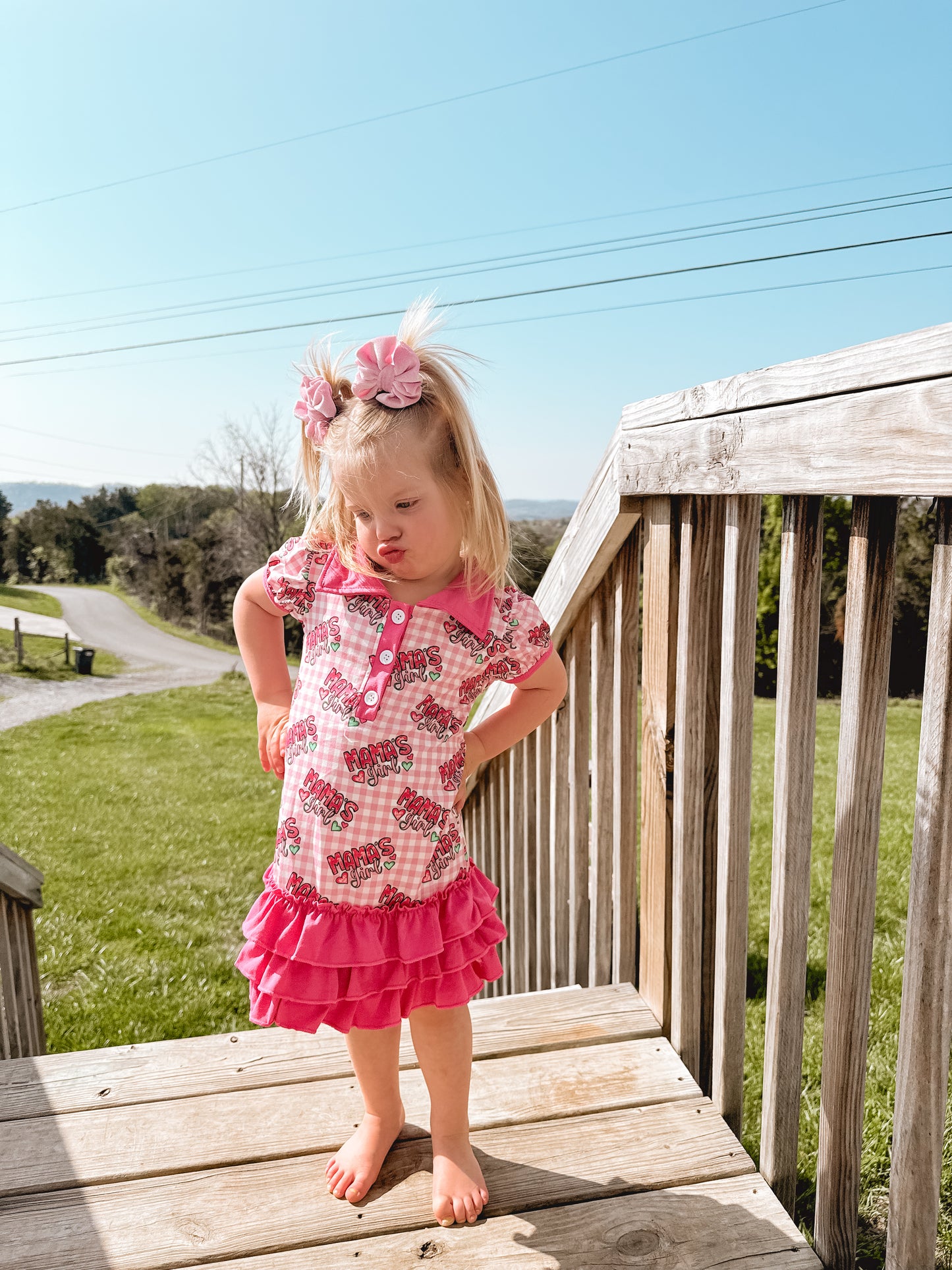 Gingham Mamas Girl Dress
