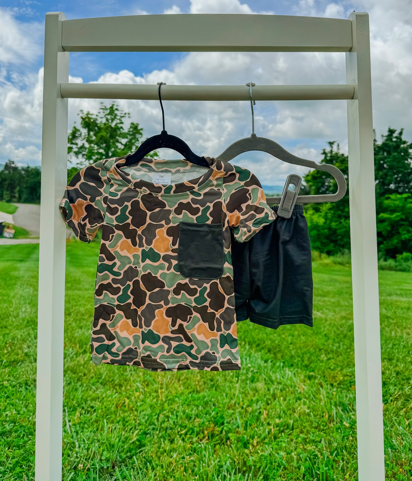 Camo Pocket Short Short Set