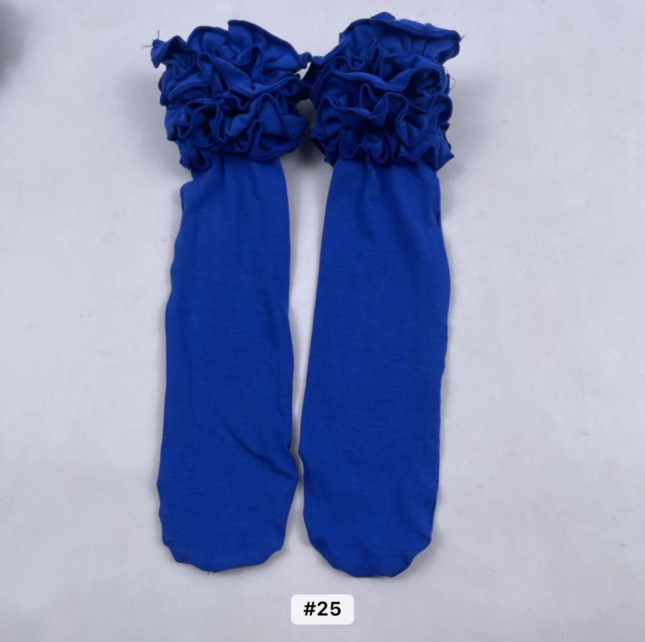 Solid Color Ruffle Socks