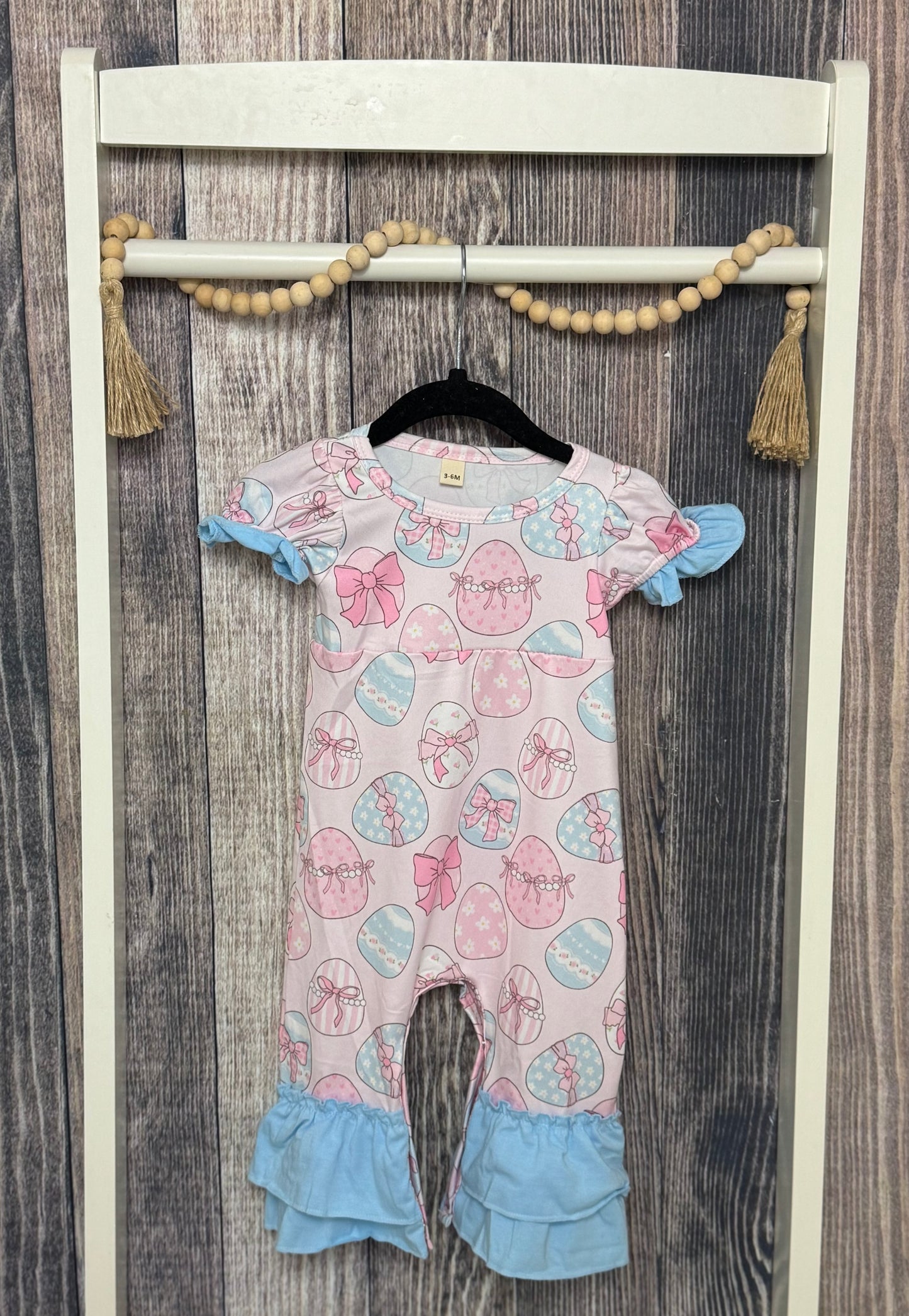 Eggs and Bows Romper