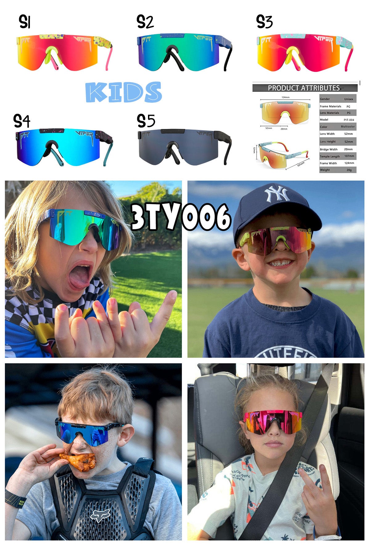 WS Kids Sunglasses
