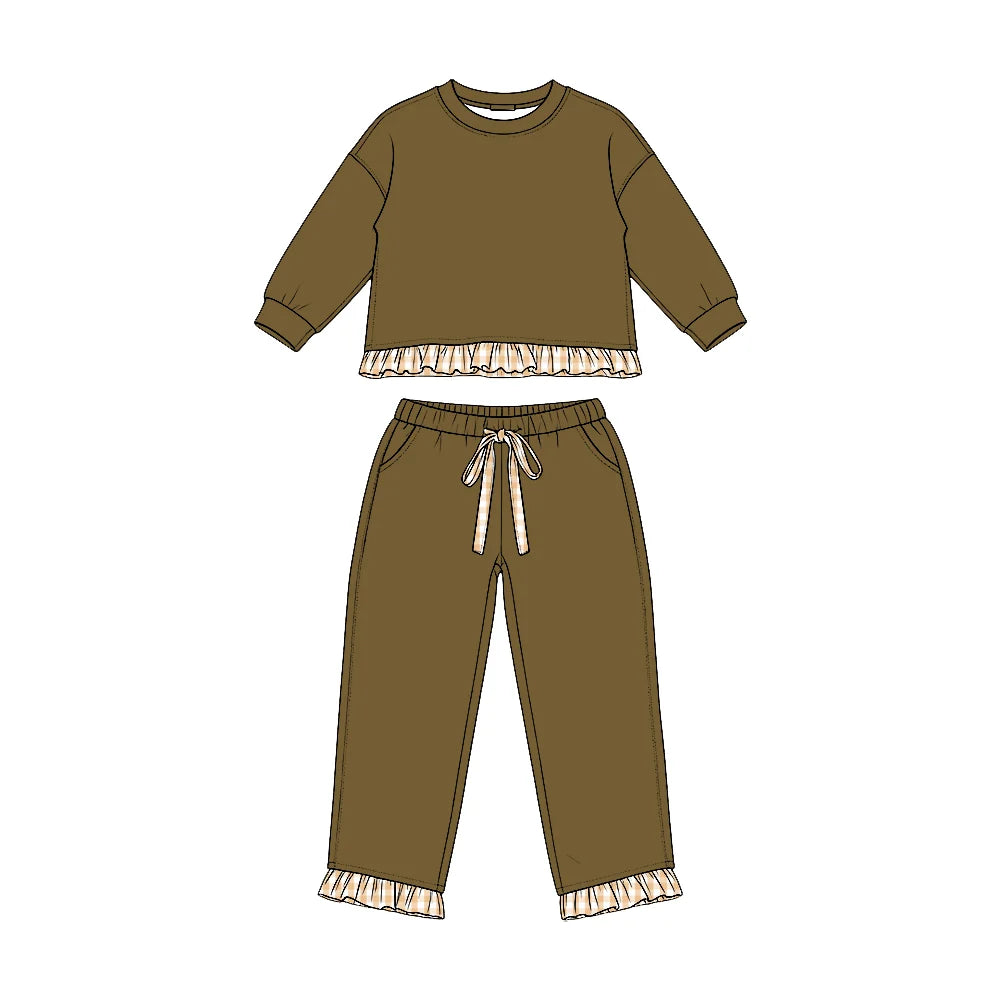 Olive Lace Trim Set
