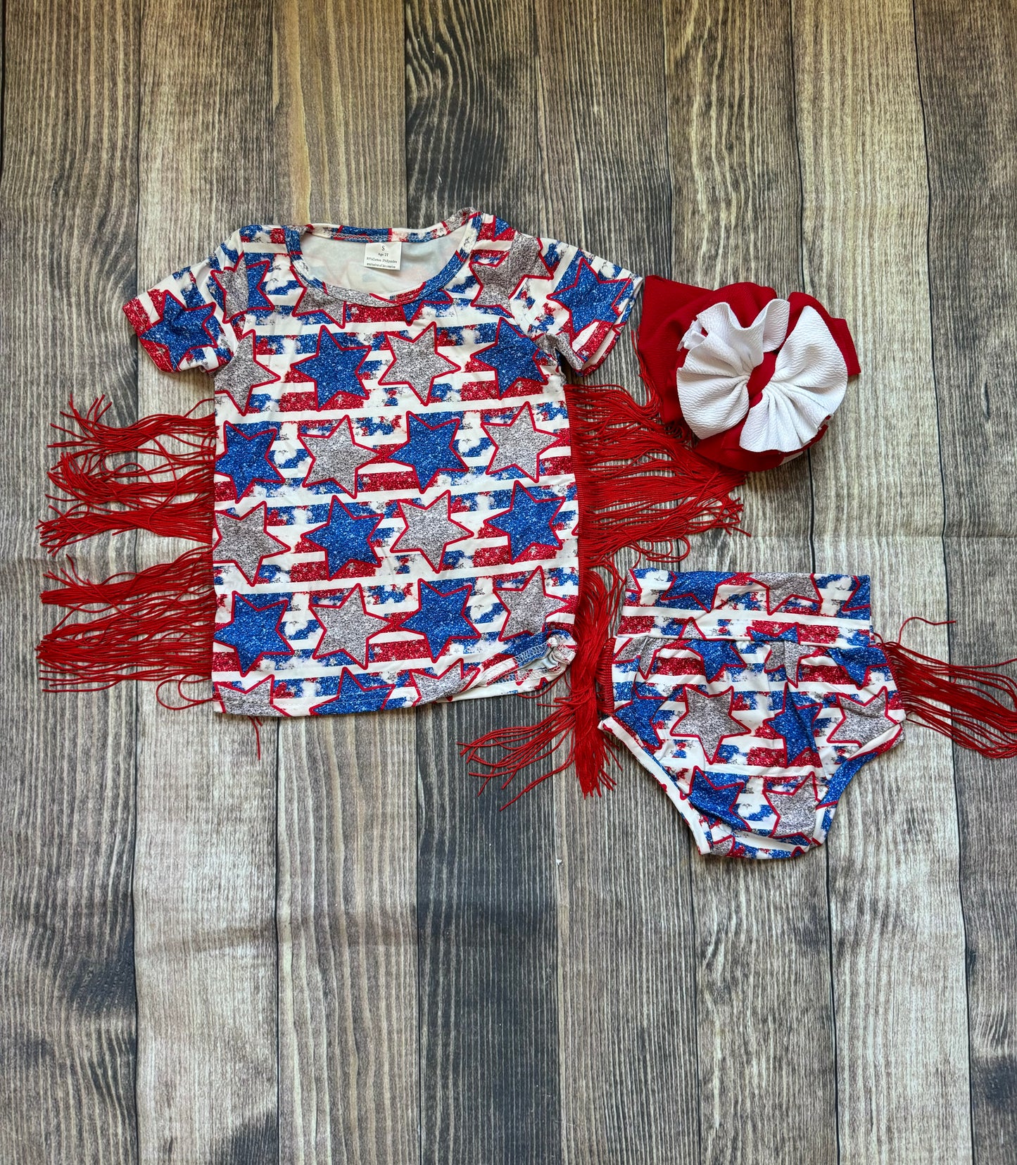 Star Fringe Bummie Set