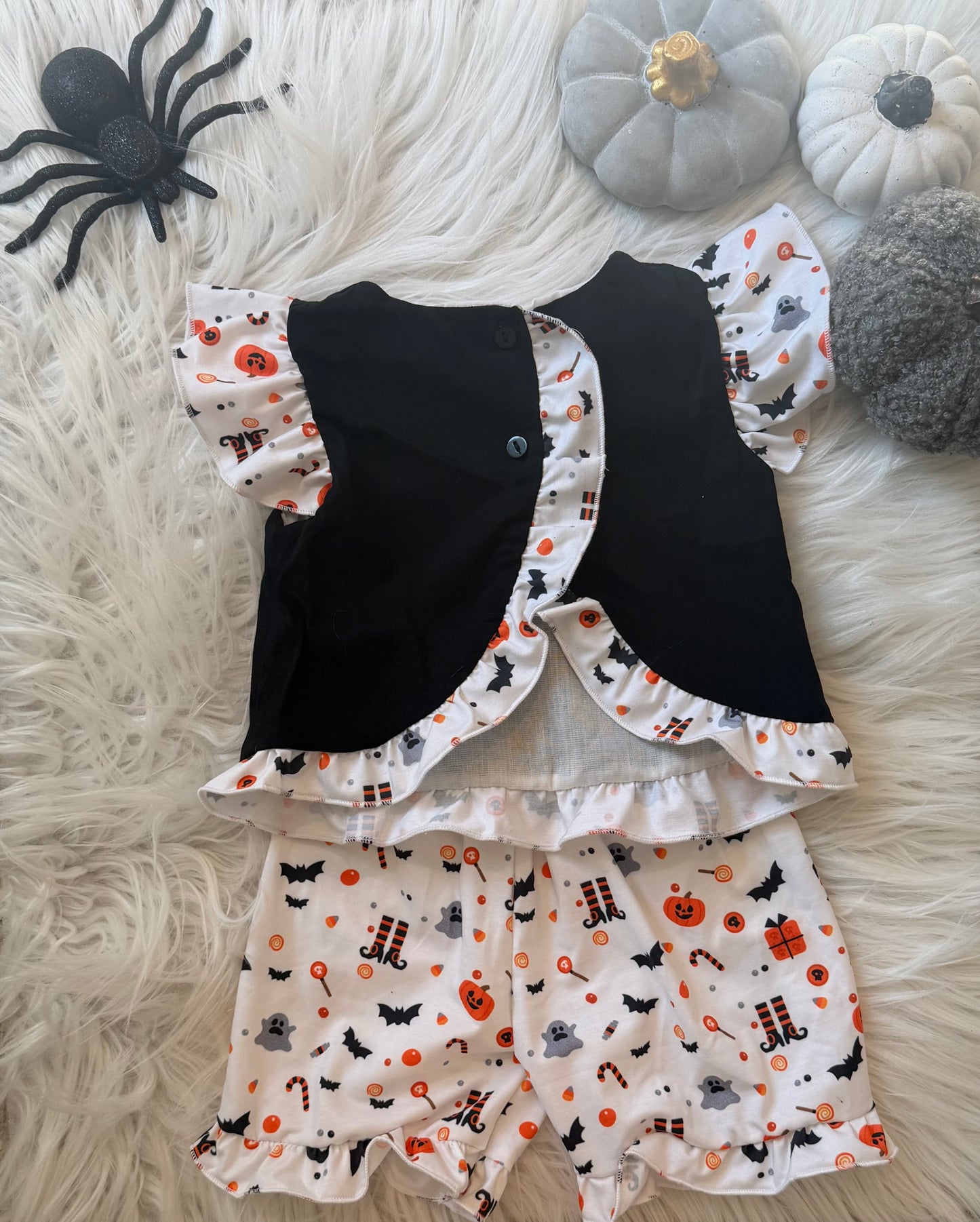 Girls Smocked Ghost Set