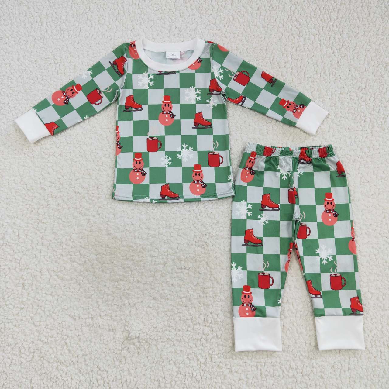 Checkered Snowman Set