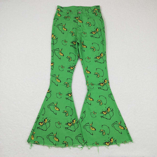 Adult Green Face Bell Bottoms