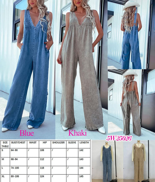 Soft Denim Jumpsuit