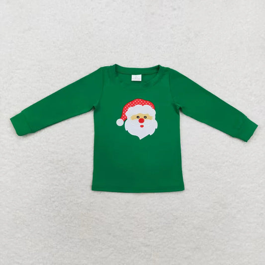 Embroidered Santa Head Shirt