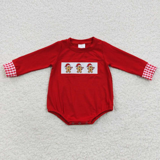 Long Sleeve Gingerbread Boys Romper