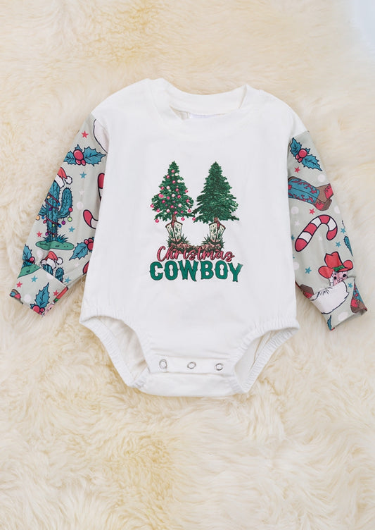 Cowboy Christmas Romper