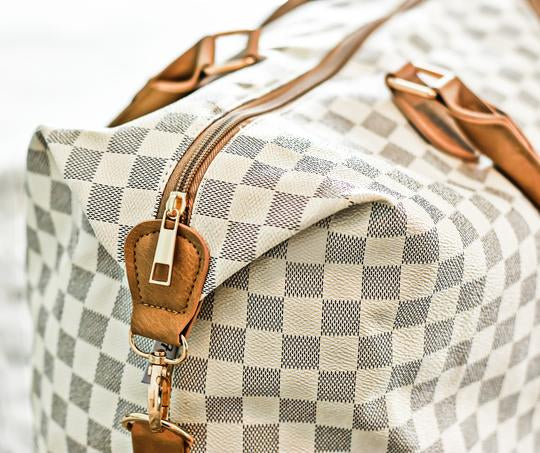 Checkered Weekender Bag