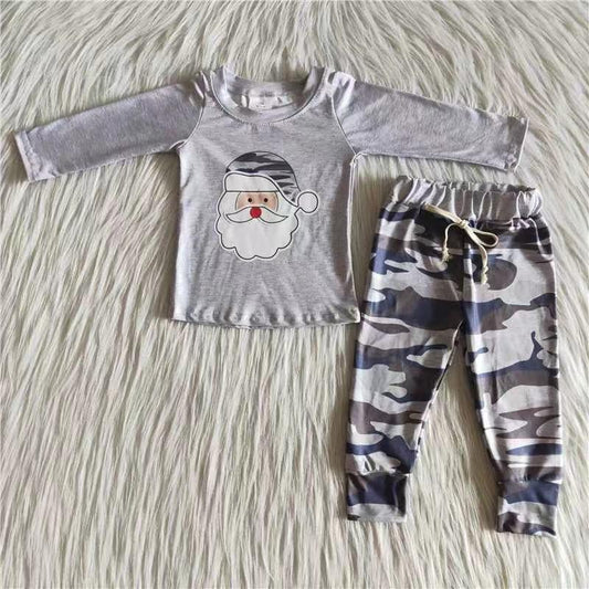 Grey Camo Christmas Santa Set