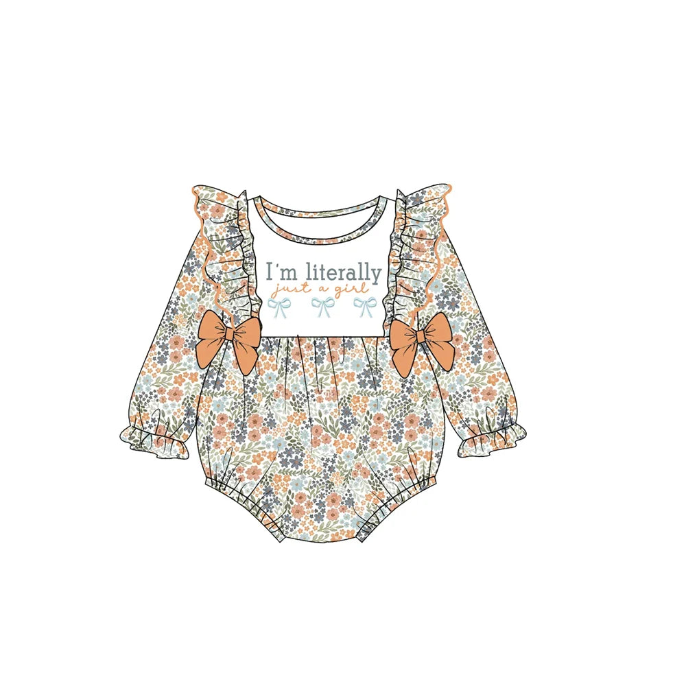 Literally Just a Girl Fall Floral Bubble