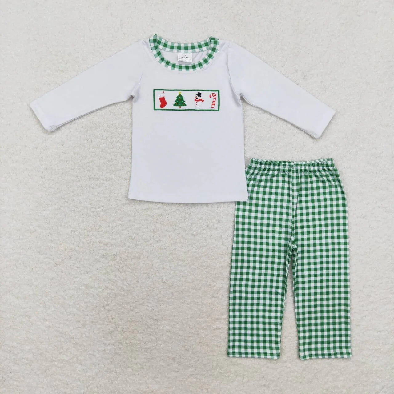 Embroidered Christmas Favorites Boy Set