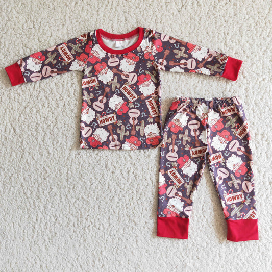 Red Howdy Santa Set