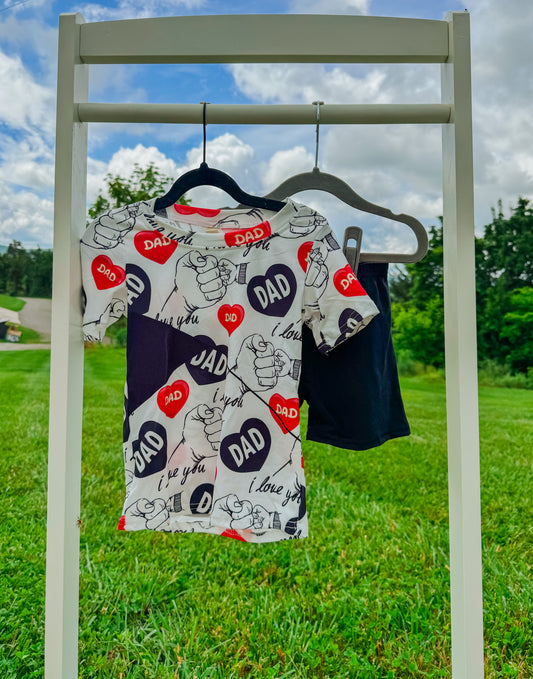 Love Dad Short Set