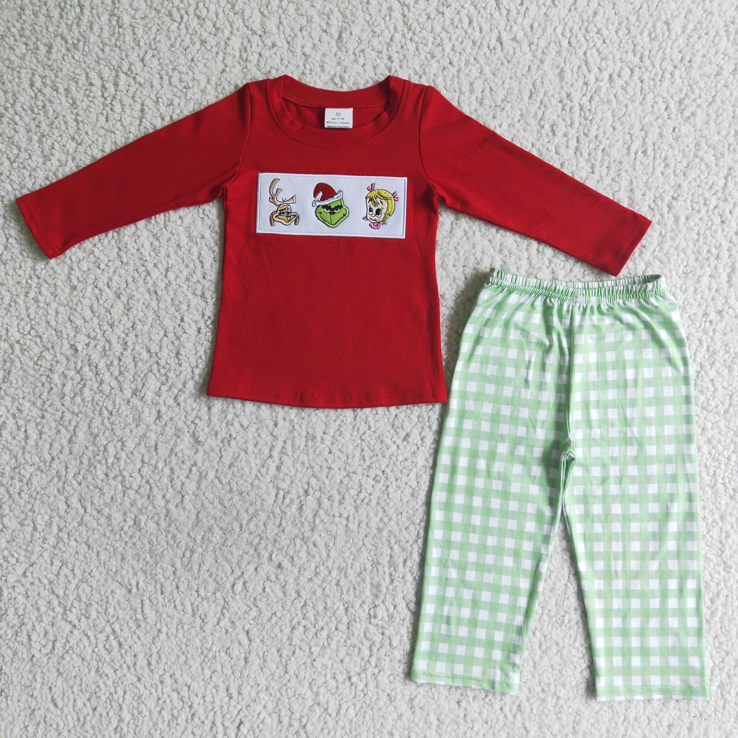 Embroidered Mean Guy Boys Set