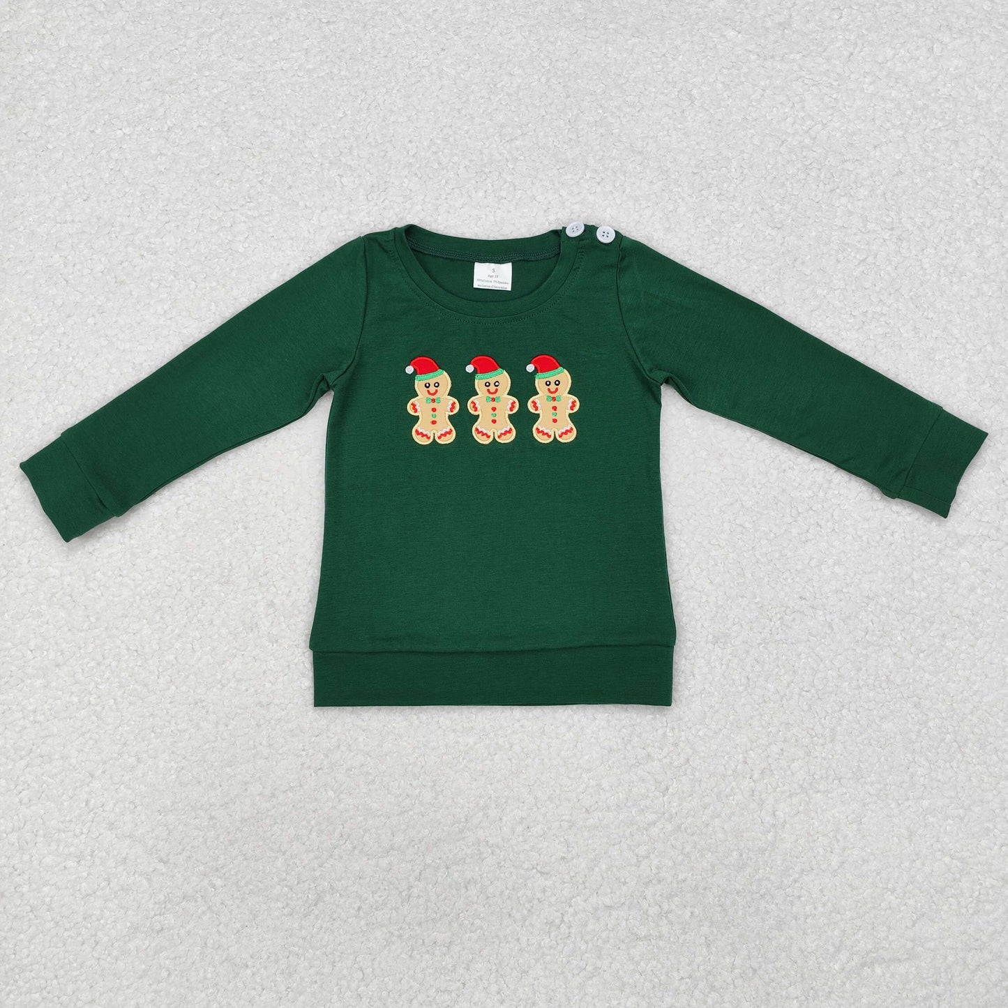 Dark Green Gingerbread Man Pullover