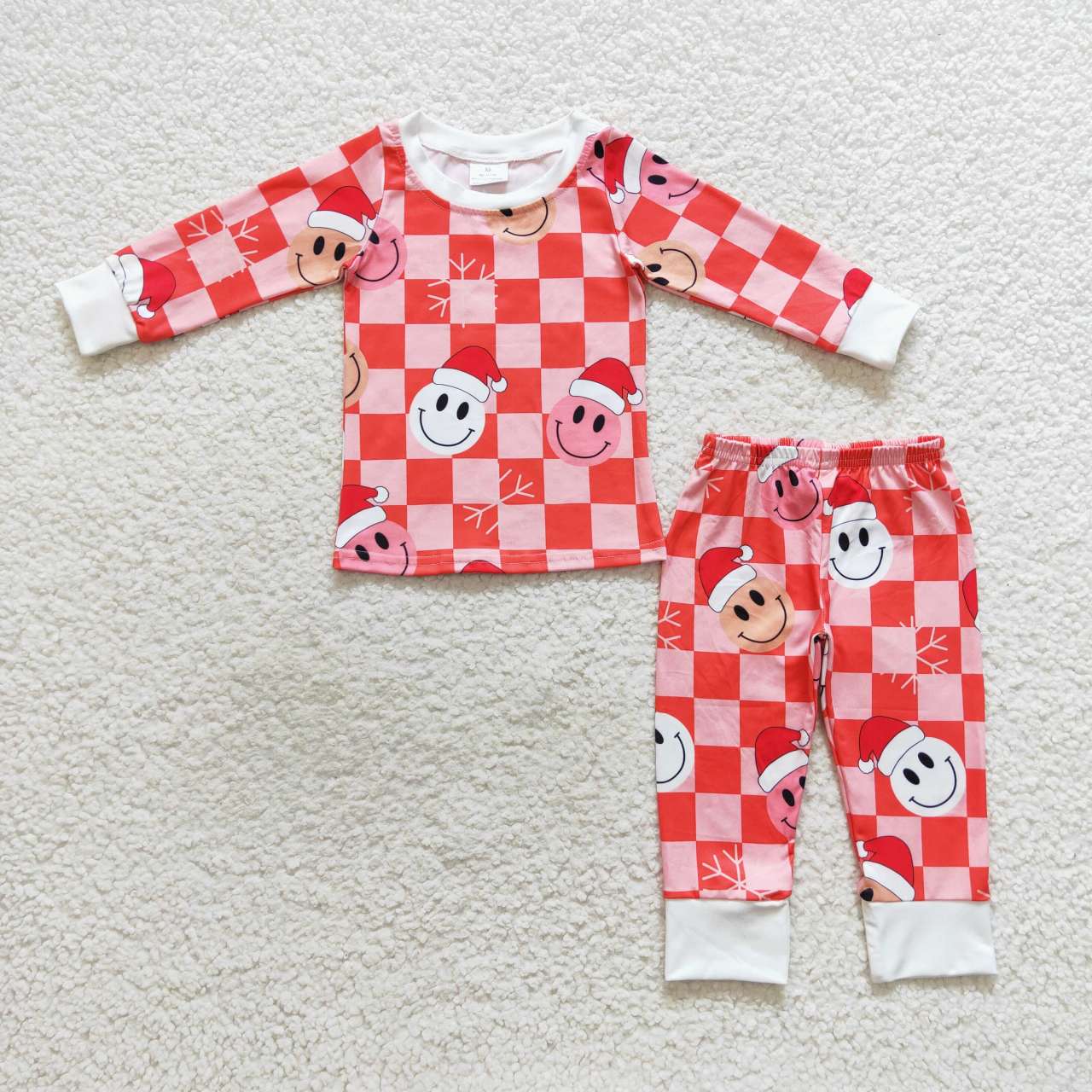 Smiley Checkered Christmas Set