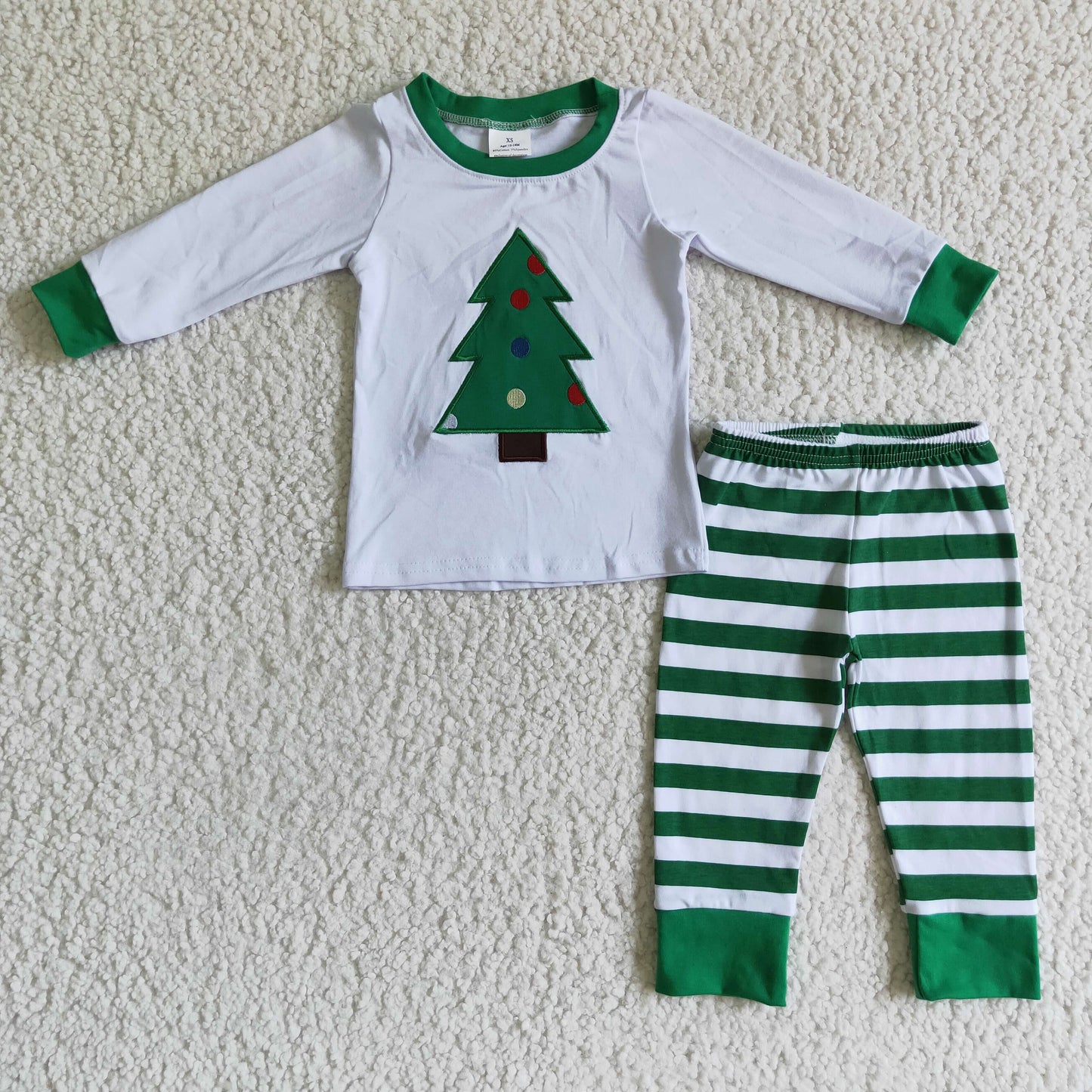 Christmas Tree Striped Set