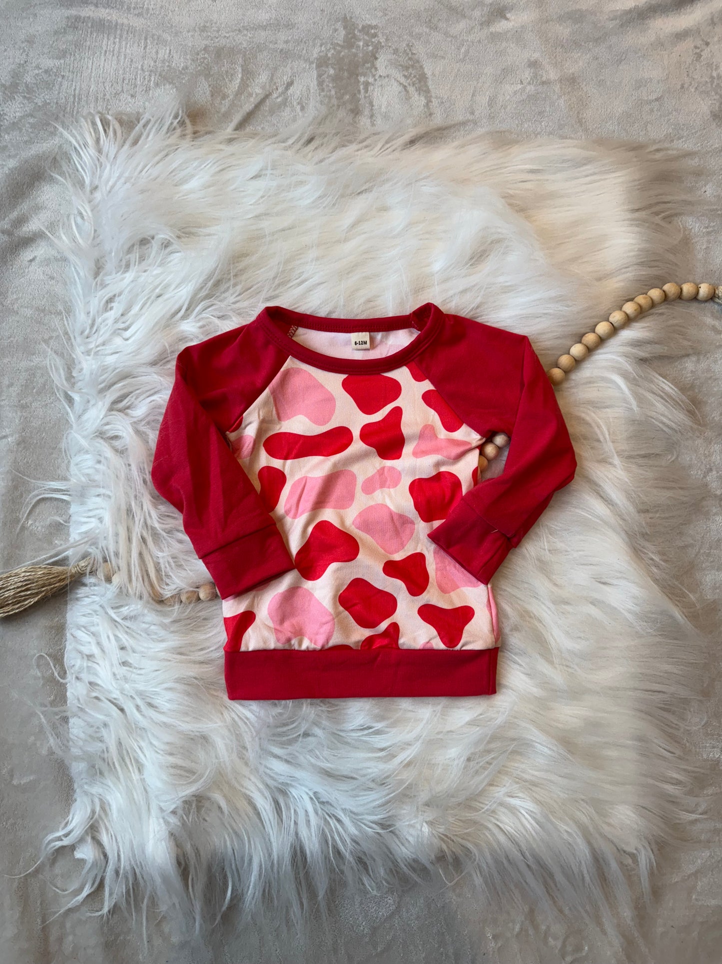 Valentines Cow Print Shirt