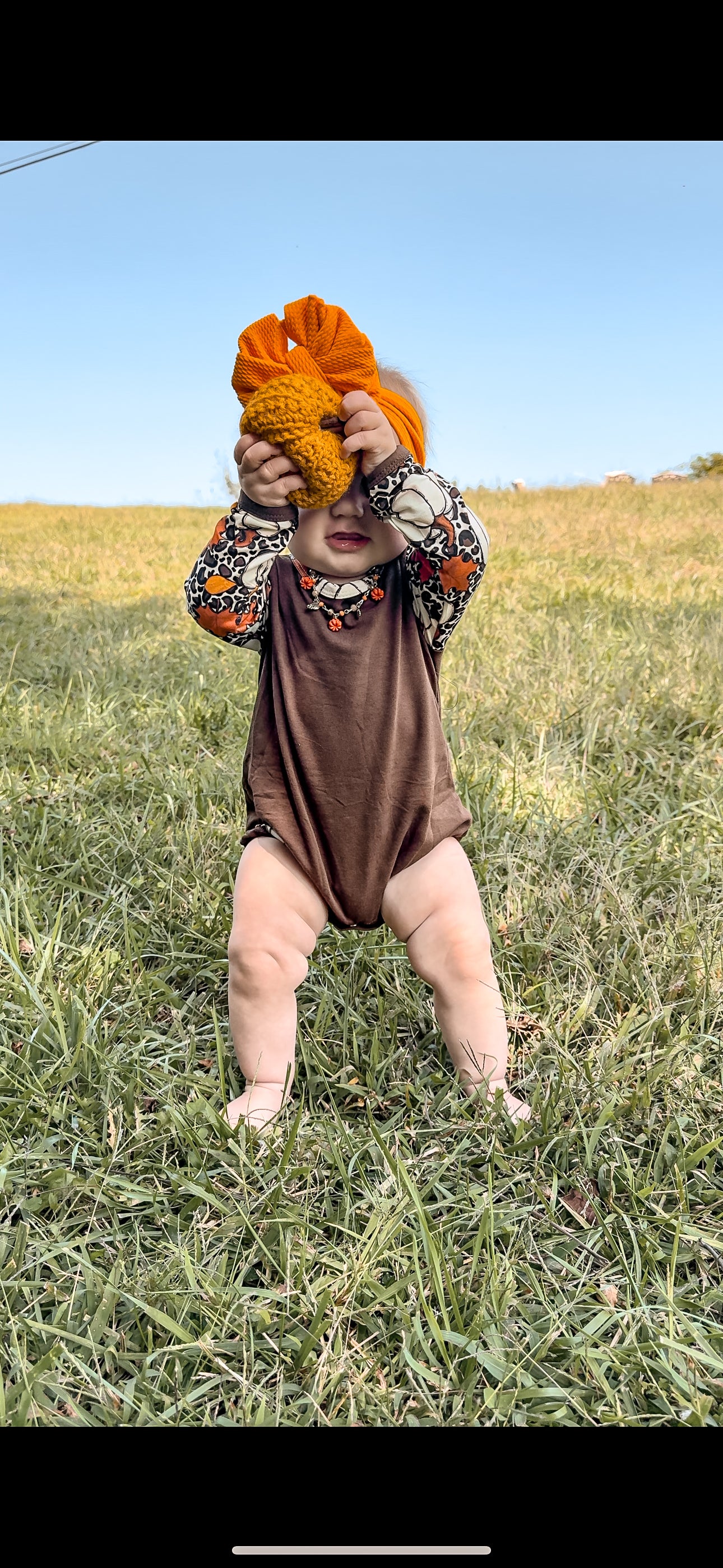 Cheetah Pumpkin Sweater Romper