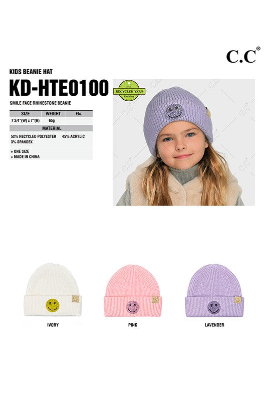 C. C Kids Rhinestone Smile Beanie