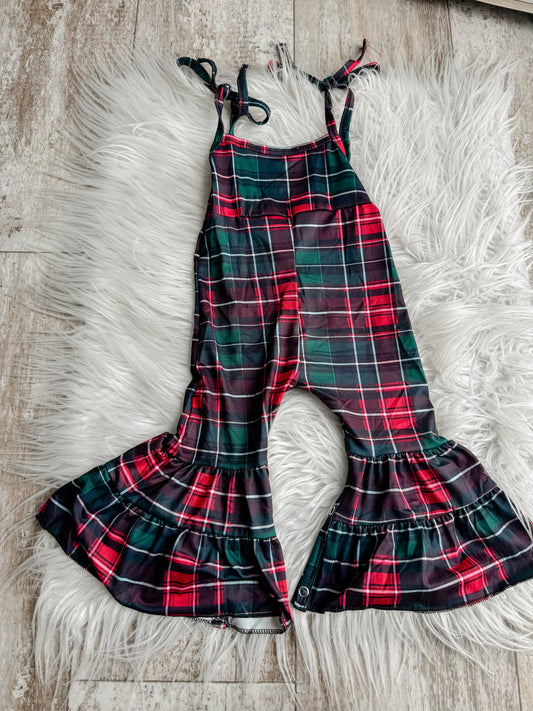 Plaid Bell Overalls