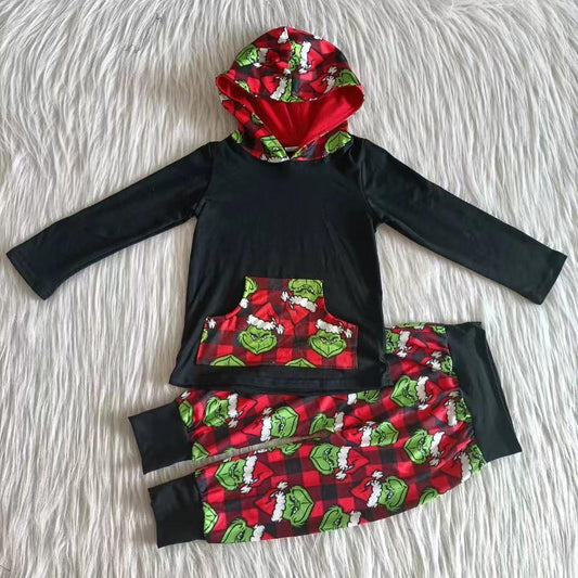 Christmas Cartoon Hoodie Set